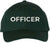 Officer Embroidered Baseball Cap | Hat for Police Military Captain Official | Structured with Hook & Loop Closure