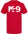 K9 Canine Bold Police Dog T-Shirt | Double Sided K-9 Law Enforcement Dogs Handler Tee Shirt