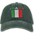 Italy Flag Dad Hat Embroidered Adjustable Italian Flag Unisex Baseball Cap with Buckle Closure