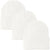 3 Pack Acrylic Beanie Watch Caps, Warm Knit Skull Cap for Men & Women, Blanks Soft Winter Hats