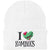 I Love Zombies Embroidered Beanie Hat Halloween Acrylic Warm Winter Skull Watch Cap