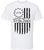 We The People 1776 USA Flag T-Shirt - Long Center Print American Distressed US Flags Patriots Tee Shirt