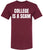 College Is a Scam T-Shirt Trendy Anti-College Statement Printed Funny Unisex Crewneck Cotton Tee