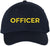 Officer Embroidered Baseball Cap | Hat for Police Military Captain Official | Structured with Hook & Loop Closure