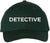 Detective Embroidered Text Baseball Cap | Investigator Agent Structured Hat for Men and Women