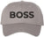 Boss Text Embroidered Baseball Cap | Adjustable Structured Hat | Owner Leader Manager Gift
