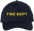 Fire Department Text Embroidered Baseball Cap | Fire Fighters Rescue Professionals Uniform | Structured Hat