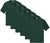 Solid Performance Military Tactical T-Shirts | 100% Polyester Moisture Wicking Crewneck Tee Shirts, 6-Pack