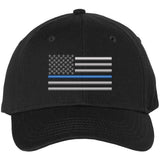 Thin Blue Line USA Flag Hat American Flag Baseball Cap Support & Honor Police Officers
