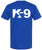 K9 Canine Bold Police Dog T-Shirt | Double Sided K-9 Law Enforcement Dogs Handler Tee Shirt