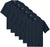 Solid Performance Military Tactical T-Shirts | 100% Polyester Moisture Wicking Crewneck Tee Shirts, 6-Pack
