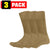 Genuine GI Military Tactical Boot Socks – US Made Wool Blend Cushion Sole Army Moisture-Wicking Combat Socks (3-Pack)