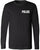 Police Long Sleeve T-Shirt - Law Enforcement & Security Agent Uniform - Cotton Blend Crewneck Tee