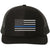 Army Universe Thin Blue Line USA Flag Snapback Trucker Hat Adjustable Mesh Back Baseball Cap