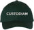Custodian Embroidered Text Baseball Cap | Cleaning Crew Work Job Maintenance | Structured Hat