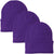 3 Pack Acrylic Beanie Watch Caps, Warm Knit Skull Cap for Men & Women, Blanks Soft Winter Hats