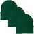 3 Pack Acrylic Beanie Watch Caps, Warm Knit Skull Cap for Men & Women, Blanks Soft Winter Hats