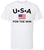 USA for the Win Printed T-Shirt | American Flag Graphic Tee Patriotic 4th of July USA Unisex 100% Cotton Shirt