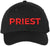 Priest Embroidered Baseball Cap | Text Father Pastor Leader Group Church Trip Structured Cap