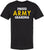 Proud Army Family T-Shirt | USA Military Support & Patriotic Family Matching Short Sleeve Unisex Shirt, Black