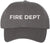 Fire Department Text Embroidered Baseball Cap | Fire Fighters Rescue Professionals Uniform | Structured Hat