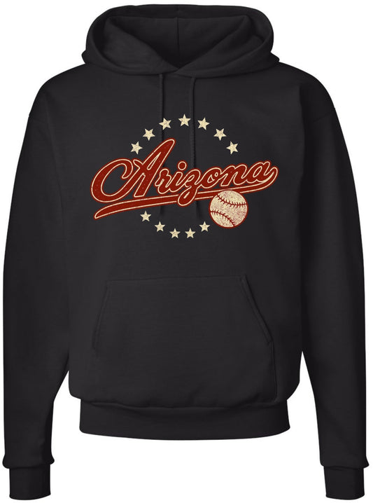 USA Baseball Team City Fan Hooded Sweatshirt | Classic Sports Fan Hoodie | Support Your Favorite City & Team