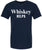 Whiskey Helps Printed T-Shirt Funny Drinking Shirt Bar Humor Gag Gift Party Tee