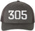 Miami 305 Old English Snapback Hat | FL Area Code 6 Panel Trucker Mesh Cap