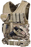 Multicam Camouflage - MOLLE Compatible Cross Draw Tactical Vest