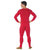 Red Cotton Union Suit Classic One-Piece Thermal Long Johns with Rear Flap