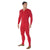 Red Cotton Union Suit Classic One-Piece Thermal Long Johns with Rear Flap