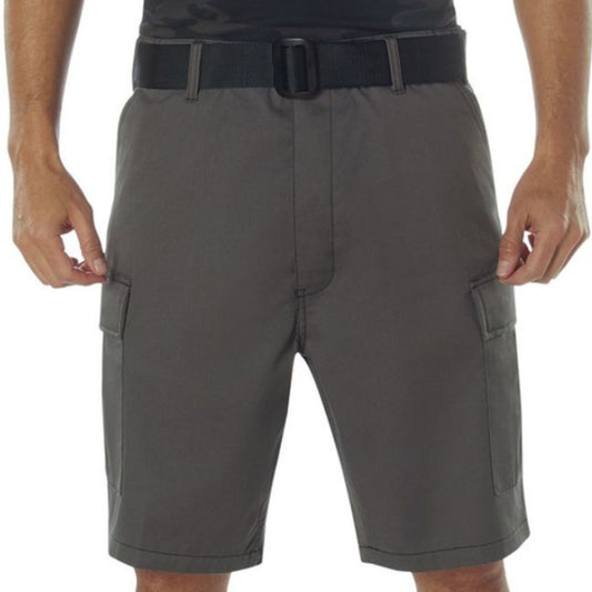 Charcoal Grey - Tactical Cargo BDU Shorts - Polyester Cotton Twill - Button Fly