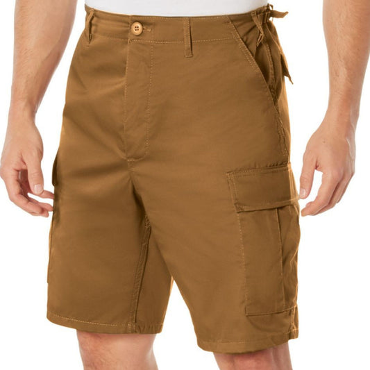 Work Brown - Tactical Cargo BDU Shorts - Polyester Cotton Twill - Button Fly (Copy)