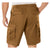 Work Brown - Tactical Cargo BDU Shorts - Polyester Cotton Twill - Button Fly