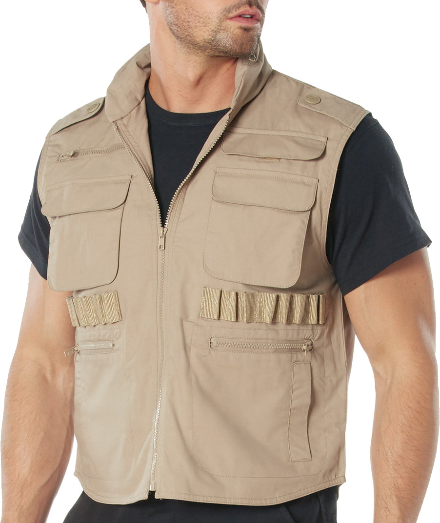 Khaki - Tactical Outdoor Military Ranger Vest - Galaxy Army Navy