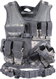 ACU Digital Camouflage - MOLLE Compatible Cross Draw Tactical Vest