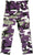 Ultra Violet Camouflage - Tactical BDU Cargo Pants - Poly/Cotton Twill - Zipper Fly - Kids