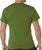 Heather Green Solid Color T-Shirt with Cotton / Polyester Blend