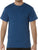 Heather Blue Solid Color T-Shirt with Cotton / Polyester Blend