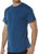 Heather Blue Solid Color T-Shirt with Cotton / Polyester Blend