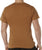 Work Brown Solid Color T-Shirt with Cotton / Polyester Blend