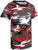 Red Camouflage - Tactical Short Sleeve T-Shirt - Youth