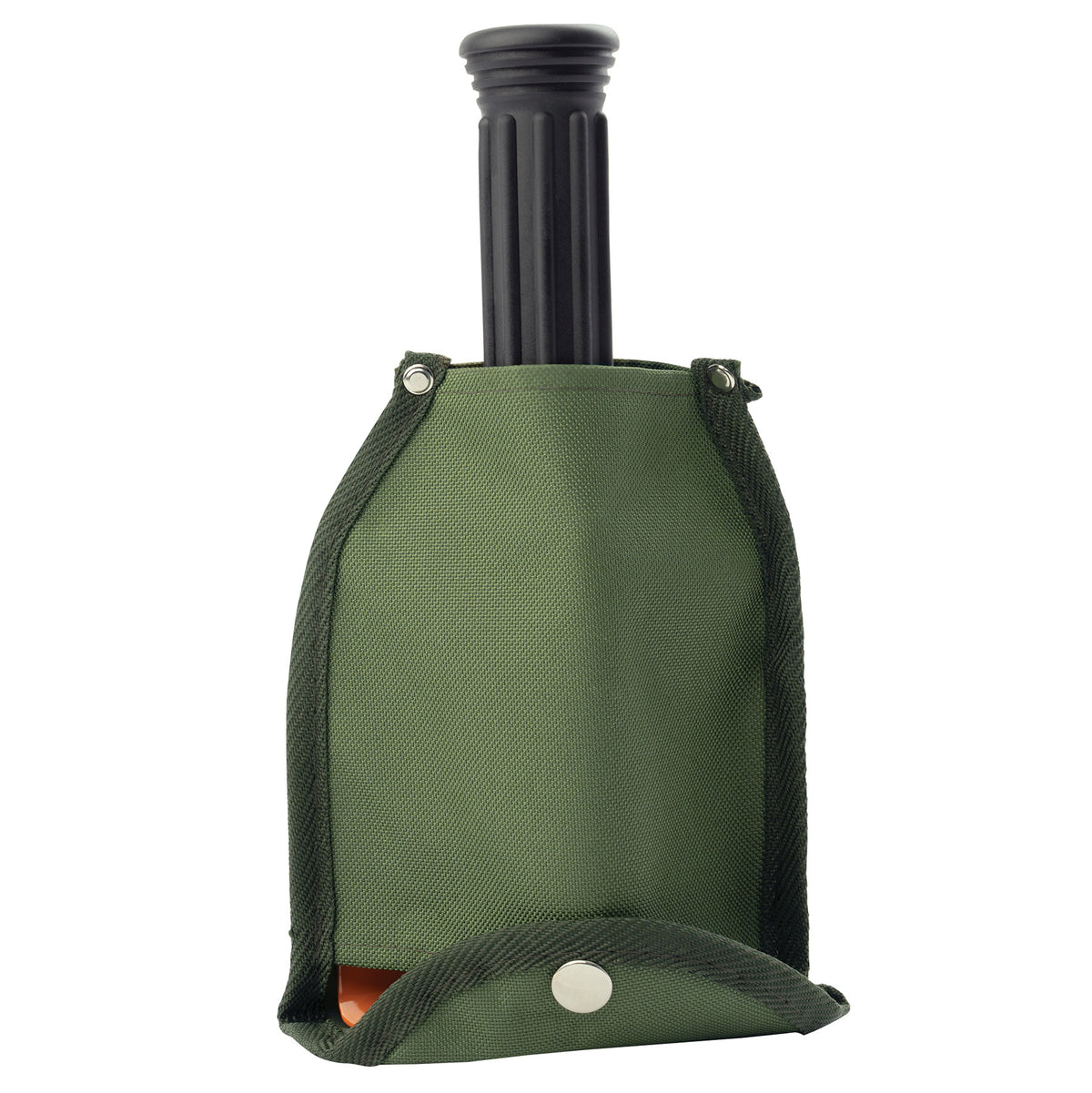 Orange Mini Pick and Shovel Folding Camping Tool with Canvas Cover Compact Survival Tool (10")