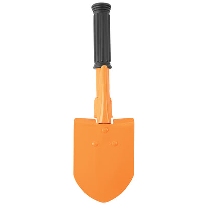 Orange Mini Pick and Shovel Folding Camping Tool with Canvas Cover Compact Survival Tool (10")