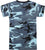 Sky Blue Camouflage - Kids Military T-Shirt