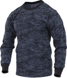 Digital Midnight Camouflage - Military Long Sleeve T-Shirt