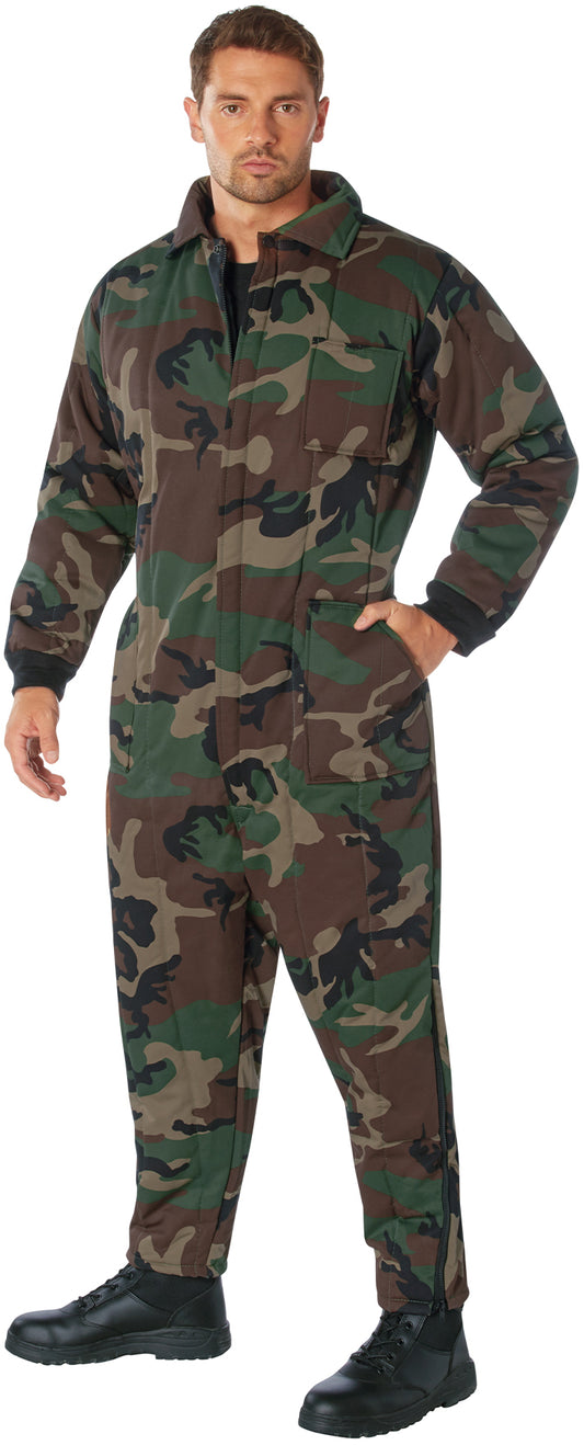 Woodland Camouflage - Outdoor Cold Weather Insulated Coveralls