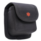 Black Double Narcan Nasal Spray Pouch with Red Star Of Life Logo