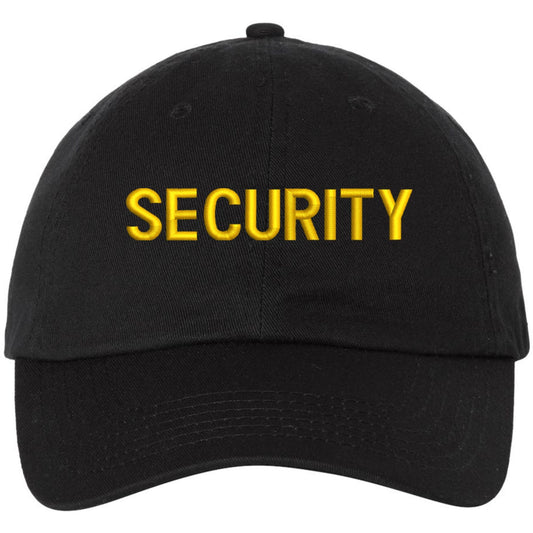 SECURITY Low Profile Baseball Dad Cap Unstructured Uniform Guard Officer Agent Adjustable Hat