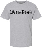 We The People Printed T-Shirt Patriotic USA Constitution Graphic Cotton Crewneck Tee